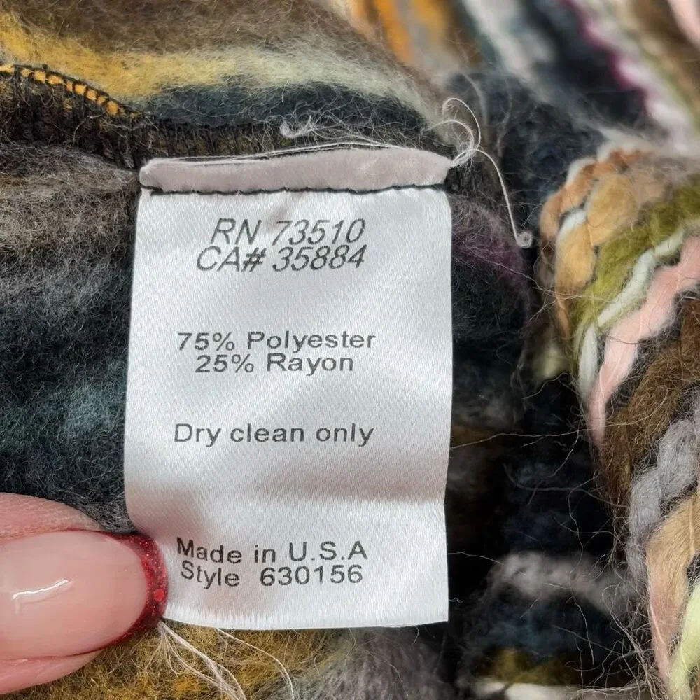 Ivy Jane Multicolor Striped Cowl Neck Sweater - Picture 6 of 6